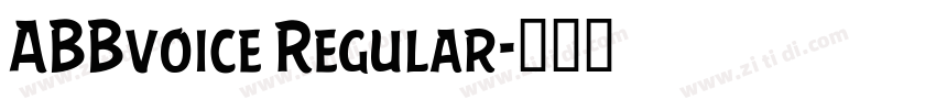 ABBvoice Regular字体转换